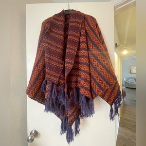 Free People Pattern Poncho